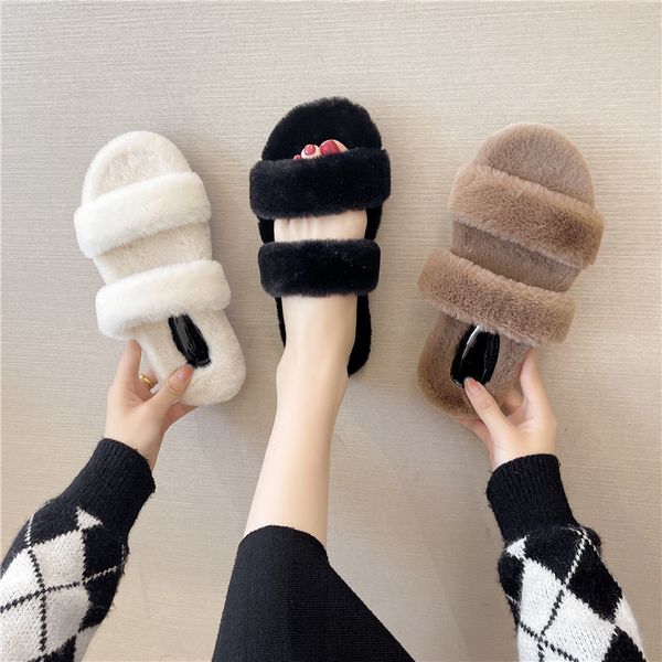 2021 autumn and winter fashion korean wool slippers women wear cross net red warm cotton, Black
2021 autumn and winter fashion korean wool slippers women wear cross net red warm cotton, Black