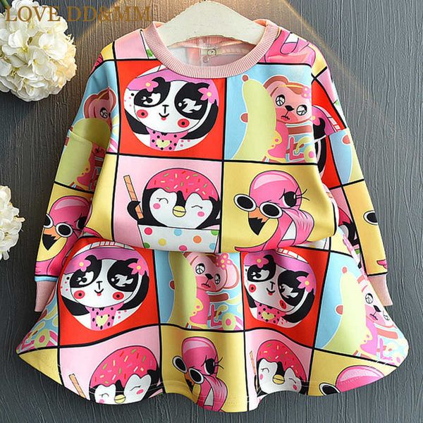 love dd&mm girls sets autumn children's clothing girls casual cartoon animal long-sleeved sweater + cute skirt suit 210715, White
love dd&mm girls sets autumn children's clothing girls casual cartoon animal long-sleeved sweater + cute skirt suit 210715, White