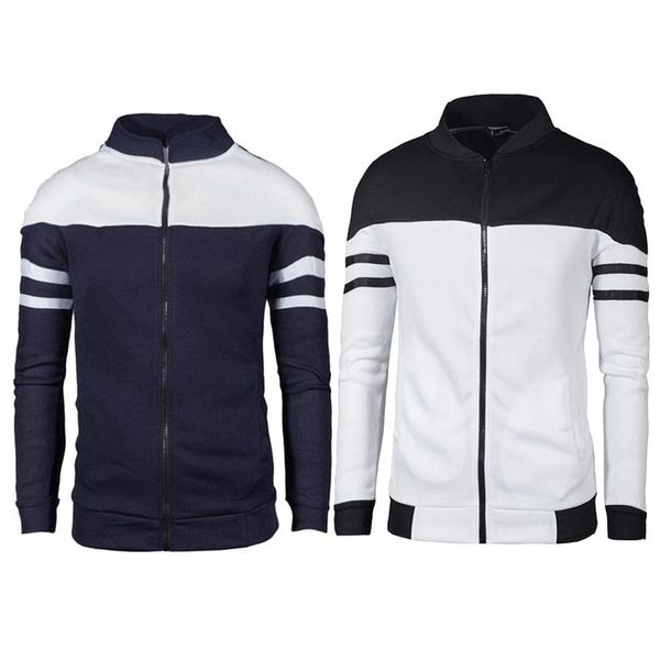 men's jackets amazon explosion youth fashion casual jacket ribbon splicing design plus velvet slim sports sweater coat 4 color pick, Black;brown
men's jackets amazon explosion youth fashion casual jacket ribbon splicing design plus velvet slim sports sweater coat 4 color pick, Black;brown
