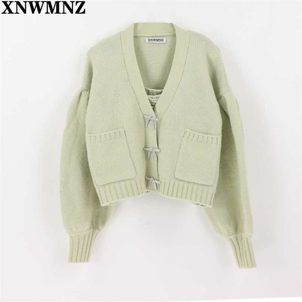 xnwmnz za women vintage knit cardigan with buttons v-neck long sleeve ribbed trims female outerwear fashion chic 211011, White;black
xnwmnz za women vintage knit cardigan with buttons v-neck long sleeve ribbed trims female outerwear fashion chic 211011, White;black
