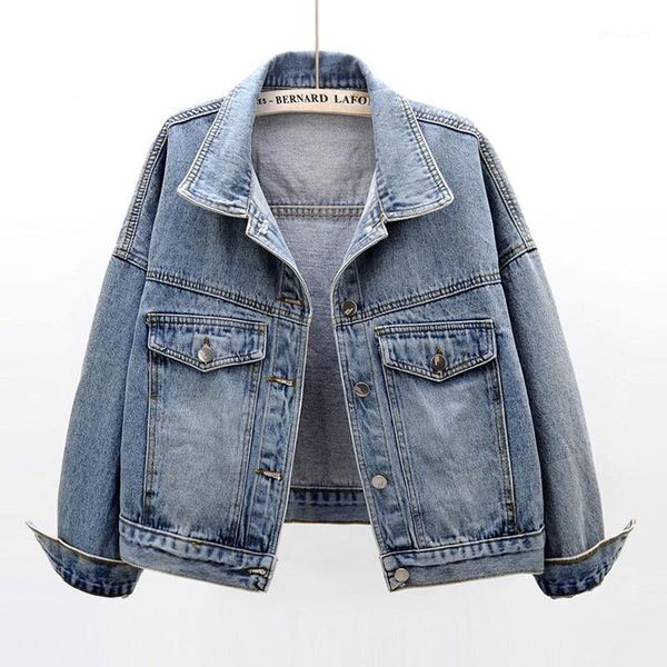 women's jackets harajuku short denim jacket women clothes 2021 spring autumn korean vintage jeans loose outerwear basic coat h463, Black;brown
women's jackets harajuku short denim jacket women clothes 2021 spring autumn korean vintage jeans loose outerwear basic coat h463, Black;brown