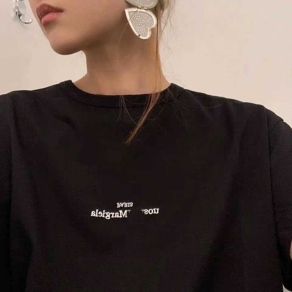 2020ss margiela style inverted new embroidery black and white short sleeve t-shirt for men and women 1ltr, White;black
2020ss margiela style inverted new embroidery black and white short sleeve t-shirt for men and women 1ltr, White;black