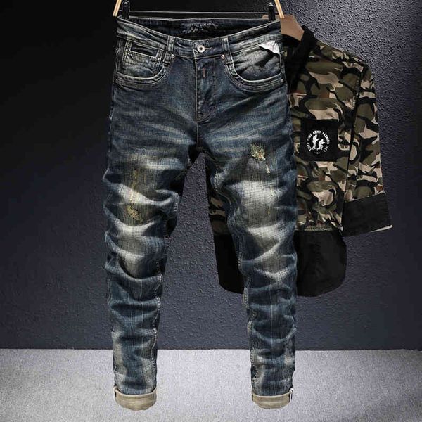 men's jeans italian style fashion men retro black blue embroidery elastic cotton ripped denim trousers slim fit vintage designer p
men's jeans italian style fashion men retro black blue embroidery elastic cotton ripped denim trousers slim fit vintage designer p
