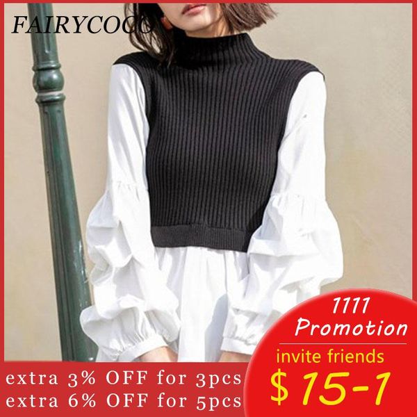 women's sweaters women turtleneck sweater korean style fashion knitted patchwork long sleeve elegant office ladies harajuku pull knitw, White;black
women's sweaters women turtleneck sweater korean style fashion knitted patchwork long sleeve elegant office ladies harajuku pull knitw, White;black