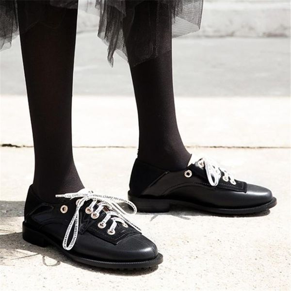 dress shoes pxelena plus size 34-43 genuine leather oxfords women lace up low heels patchwork derby mules ladies pumps 2021 spring, Black
dress shoes pxelena plus size 34-43 genuine leather oxfords women lace up low heels patchwork derby mules ladies pumps 2021 spring, Black