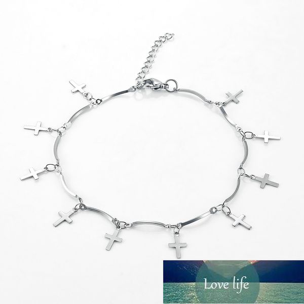 fashion women stainless steel anklets classic silver color chain woman cross ankle bracelet jewelry gift, Red;blue
fashion women stainless steel anklets classic silver color chain woman cross ankle bracelet jewelry gift, Red;blue