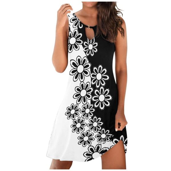 casual dresses elegant summer beach mini dress women print vintage chiffon boho sleeveless shift #p2, Black;gray
casual dresses elegant summer beach mini dress women print vintage chiffon boho sleeveless shift #p2, Black;gray