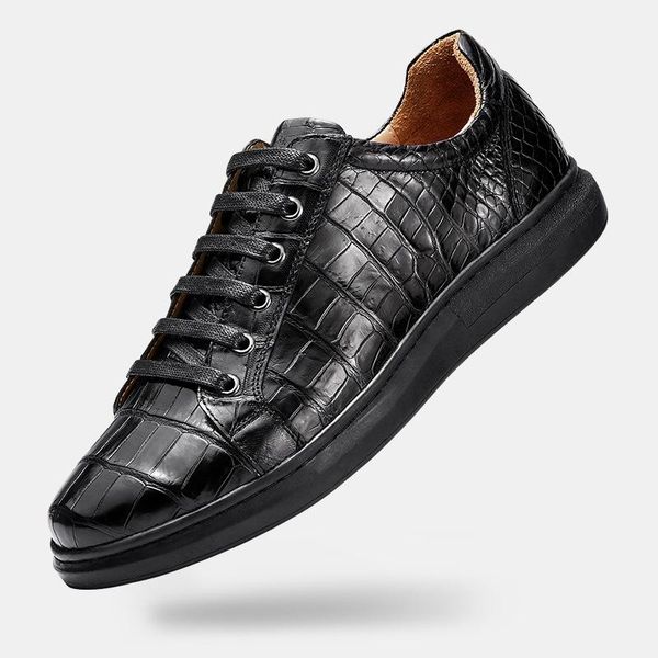 dress shoes crocodile leather british men's high grade business formal casual for men, Black
dress shoes crocodile leather british men's high grade business formal casual for men, Black