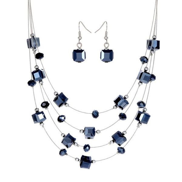 earrings & necklace minhin women bohemia black beads jewelry set multilayers 2 pcs sets ladies charm wedding, Silver
earrings & necklace minhin women bohemia black beads jewelry set multilayers 2 pcs sets ladies charm wedding, Silver