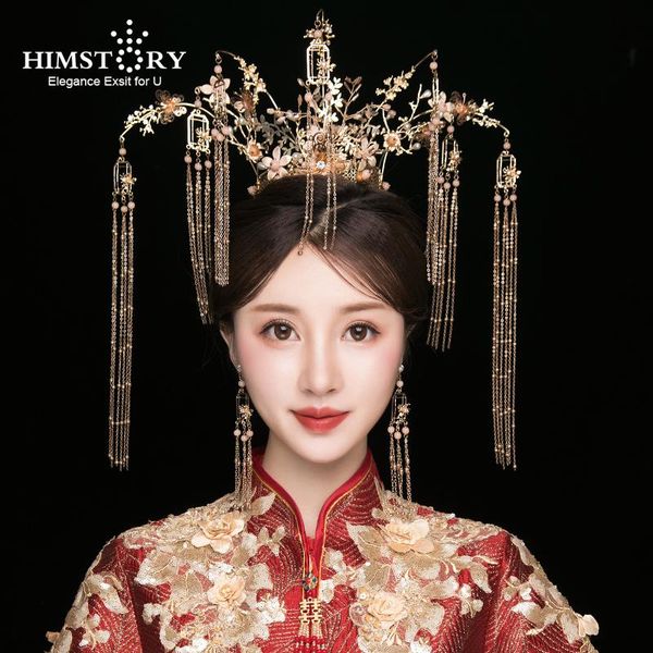 hair clips & barrettes himstory luxury chinese jewelry bridal headwear phoenix coronet ancient golden house long tassel wedding accessories, Golden;silver
hair clips & barrettes himstory luxury chinese jewelry bridal headwear phoenix coronet ancient golden house long tassel wedding accessories, Golden;silver