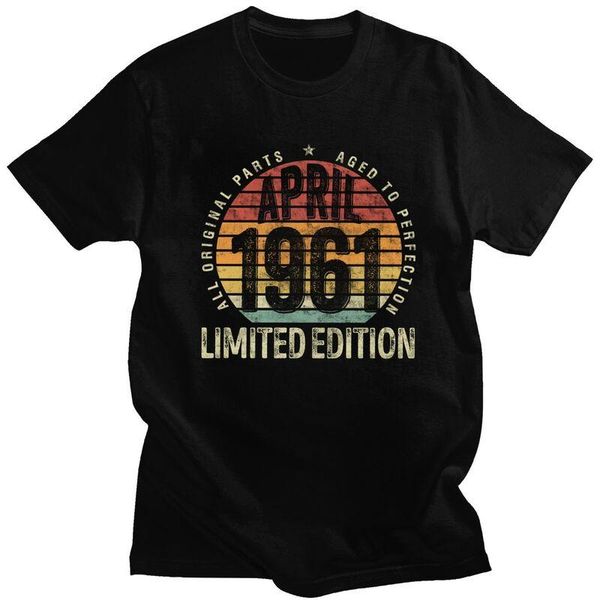 men's t-shirts vintage april 1961 tshirt for men short sleeved print t shirt novelty classic 60th 60 years old birthday gift t-shirt co, White;black
men's t-shirts vintage april 1961 tshirt for men short sleeved print t shirt novelty classic 60th 60 years old birthday gift t-shirt co, White;black