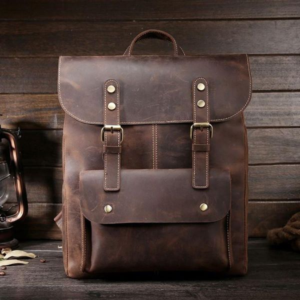 backpack est women's retro real leather rushsack high-end leisure lady knapsack big capability back pack
backpack est women's retro real leather rushsack high-end leisure lady knapsack big capability back pack