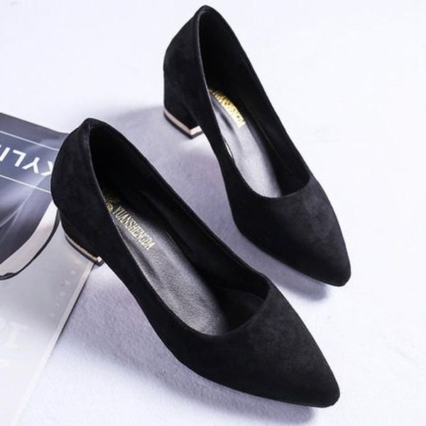 woman shoes 2021 thick heel korean version of all-match pointed toe work shallow large size women heels dress, Black
woman shoes 2021 thick heel korean version of all-match pointed toe work shallow large size women heels dress, Black