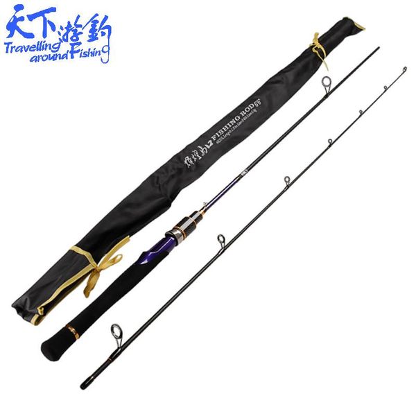 boat fishing rods 1.95m ul spinning rod 2 tips ultralight carbon soft lure weight 1-5g line 2-6lb pesca peche tackle
boat fishing rods 1.95m ul spinning rod 2 tips ultralight carbon soft lure weight 1-5g line 2-6lb pesca peche tackle