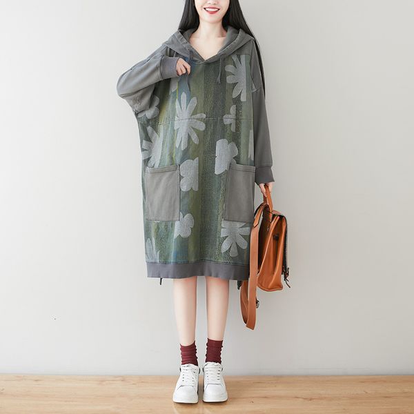 hoodies Vintage female floral printing cotton elegant style spring loose midi dress q251, Black
hoodies Vintage female floral printing cotton elegant style spring loose midi dress q251, Black