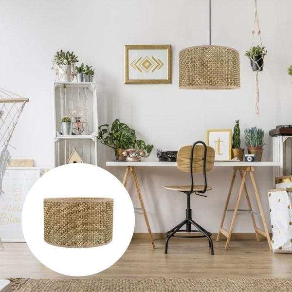 pendant lamps 1pc desk lamp lampshade simple style household simulated woven shade khaki
pendant lamps 1pc desk lamp lampshade simple style household simulated woven shade khaki