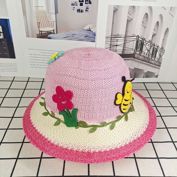 sun hat for children korean children's knitted foldable sunshade breathable beach sun protection cartoon straw hat, Yellow
sun hat for children korean children's knitted foldable sunshade breathable beach sun protection cartoon straw hat, Yellow