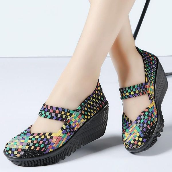 dress shoes women summer 2021 platform sandals woven ladies flat middle heels wedge beach, Black
dress shoes women summer 2021 platform sandals woven ladies flat middle heels wedge beach, Black