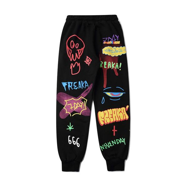 men's pants hop hip graffiti fire flame 2021 cartoon tether etters printing men harem harajuku loose fires sweat trousers, Black
men's pants hop hip graffiti fire flame 2021 cartoon tether etters printing men harem harajuku loose fires sweat trousers, Black
