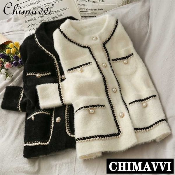 mink cashmere loose sweater cardigan jacket women autumn and winter short bright silk stripe thickened knitted coat 211215, White;black
mink cashmere loose sweater cardigan jacket women autumn and winter short bright silk stripe thickened knitted coat 211215, White;black