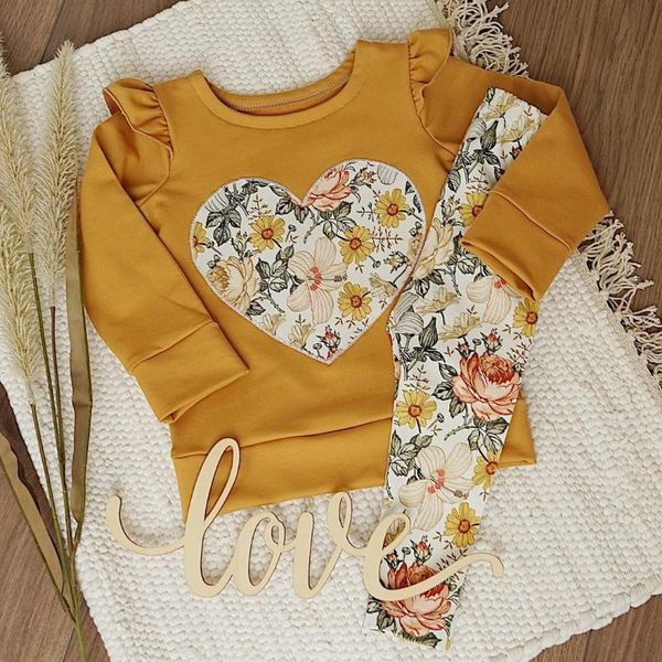 clothing sets autumn 2pcs infant casual outfits suit set baby girls heart flower print sleeve round neck pullover pants 1-4y, White 
clothing sets autumn 2pcs infant casual outfits suit set baby girls heart flower print sleeve round neck pullover pants 1-4y, White