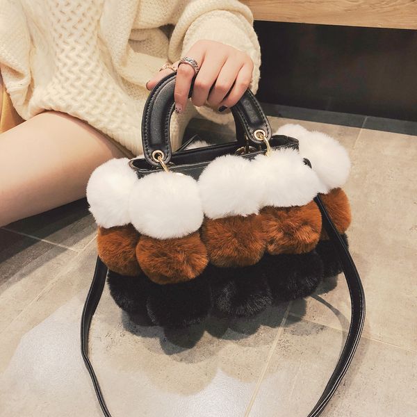 plush women's handbag ins new bags winter fashion shoulder bag personality sweet handbags trend messenger packs
plush women's handbag ins new bags winter fashion shoulder bag personality sweet handbags trend messenger packs