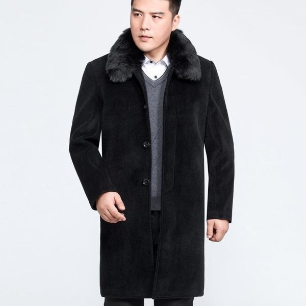 & blends man collar faux fur jacket winter men's coat plus size 5xl mens wool overcoat padded jackets abrigo hombre wxf5251 wrk6, Black
& blends man collar faux fur jacket winter men's coat plus size 5xl mens wool overcoat padded jackets abrigo hombre wxf5251 wrk6, Black
