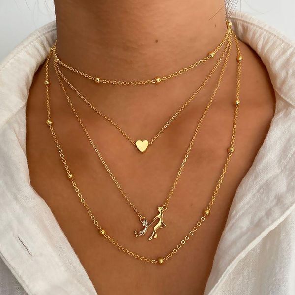 chains bohemia heart necklace birthday gift for mother mom beads chain jewelry children pendant multilayer boho fashion, Silver
chains bohemia heart necklace birthday gift for mother mom beads chain jewelry children pendant multilayer boho fashion, Silver
