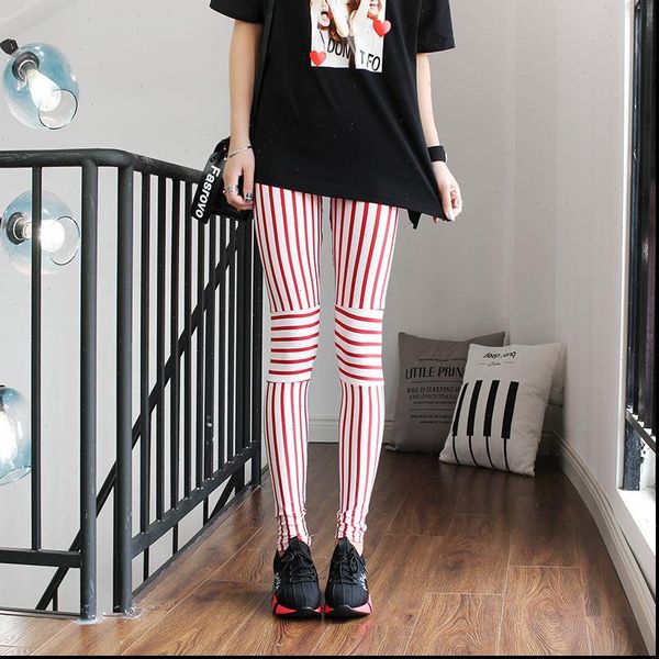 fashion camouflage womens leggings pants neon activewear punk, Black