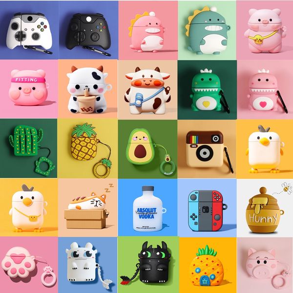 3d cute family animal fruit gampads camera earphones cases soft silicone cover drop fall off protective for apple airpods 1 2 earbuds case
3d cute family animal fruit gampads camera earphones cases soft silicone cover drop fall off protective for apple airpods 1 2 earbuds case