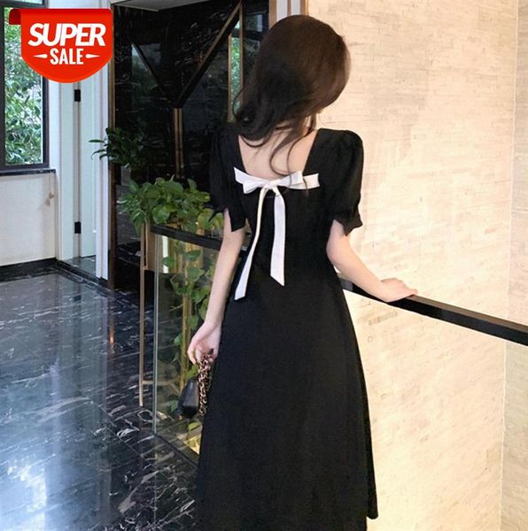 french bellflower first love sweet scheming skirt hepburn style little black dress puff sleeve women #nc45, Black;gray
french bellflower first love sweet scheming skirt hepburn style little black dress puff sleeve women #nc45, Black;gray