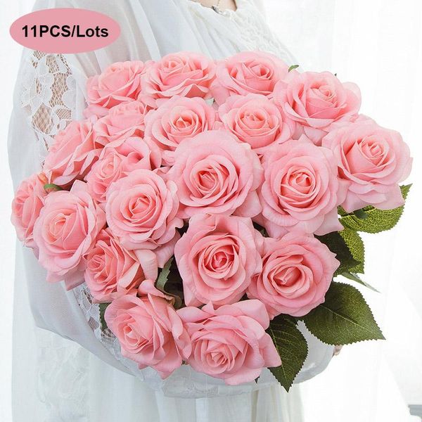 decorative flowers & wreaths 11pcs/lots artificial rose branch fake plant floral pink champagne red silk bouquet for home decor wedding tabl
decorative flowers & wreaths 11pcs/lots artificial rose branch fake plant floral pink champagne red silk bouquet for home decor wedding tabl