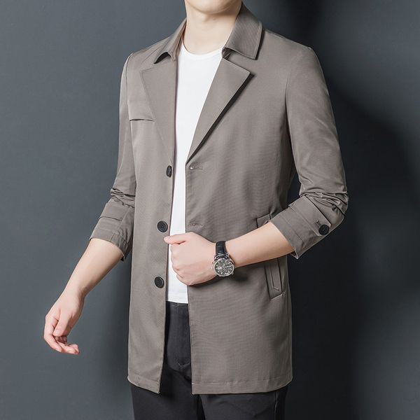 medium and long windbreaker men's brocade ammonia non ironing slim fit coat 2021 spring autumn trend busins casual, Black
medium and long windbreaker men's brocade ammonia non ironing slim fit coat 2021 spring autumn trend busins casual, Black