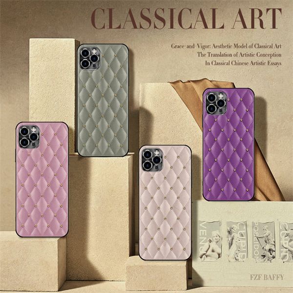 luxury ins rivet leather designer cell phone cases for iphone 13 pro max 12 mini 11 xs xr x fashion lady women girl back cover
luxury ins rivet leather designer cell phone cases for iphone 13 pro max 12 mini 11 xs xr x fashion lady women girl back cover