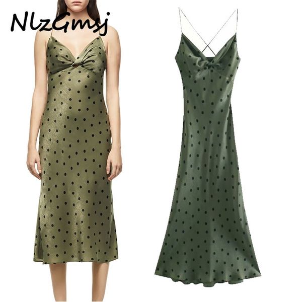 dres chic with knot polka dot midi vintage backless cross thin straps female es vestidos 210628, Black;gray
dres chic with knot polka dot midi vintage backless cross thin straps female es vestidos 210628, Black;gray