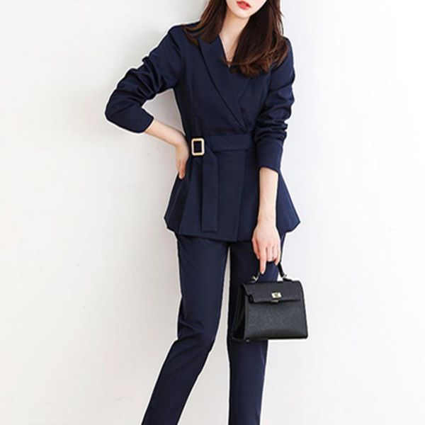 autumn winter lace up occupation suit women notched blazer jacket & pant office wear suits female ol work sets women's two piece pants, White
autumn winter lace up occupation suit women notched blazer jacket & pant office wear suits female ol work sets women's two piece pants, White