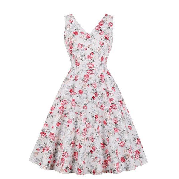 summer women sleeveless flower printed v neck a line high waist casual party rockabilly pin up skater dress elegant dresses, Black;gray
summer women sleeveless flower printed v neck a line high waist casual party rockabilly pin up skater dress elegant dresses, Black;gray