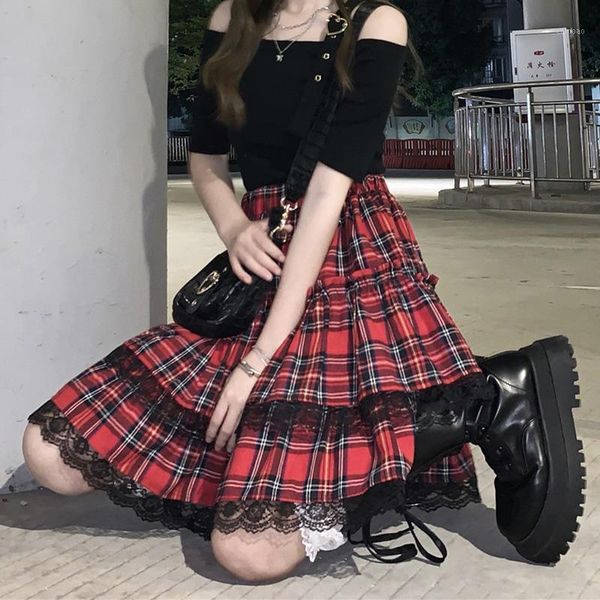 skirts harajuku plaid pleated skirt women summer ruffles lace patchwork tulle plus size high waist mini falda mujer, Black
skirts harajuku plaid pleated skirt women summer ruffles lace patchwork tulle plus size high waist mini falda mujer, Black