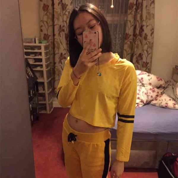 women's hoodies & sweatshirts fashion womens cute yellow striped cropped girls autumn pullovers short korean style sweatshirt felpe tum, Black
women's hoodies & sweatshirts fashion womens cute yellow striped cropped girls autumn pullovers short korean style sweatshirt felpe tum, Black