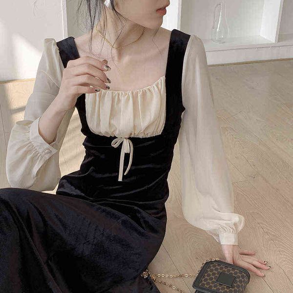 casual dresses annie not fire french autumn winter 2022 slightly fat thin temperament long slim and gentle little black skirt, Black;gray
casual dresses annie not fire french autumn winter 2022 slightly fat thin temperament long slim and gentle little black skirt, Black;gray