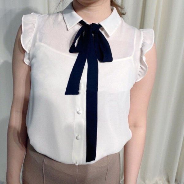 women's blouses & shirts office lady elegant flying sleeve women sweet bow turn-down collar button up summer 2021 chic chiffon blusas, White
women's blouses & shirts office lady elegant flying sleeve women sweet bow turn-down collar button up summer 2021 chic chiffon blusas, White