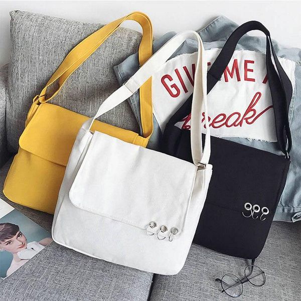 2021 women canvas bag for fashion black white yellow message zipper shoulder female crossbody bags shopping
2021 women canvas bag for fashion black white yellow message zipper shoulder female crossbody bags shopping