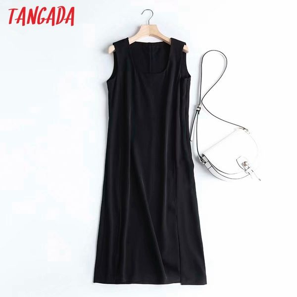 women solid tank sleeveless ladies vintage midi dress vestidos 4c79 210416, Black;gray
women solid tank sleeveless ladies vintage midi dress vestidos 4c79 210416, Black;gray