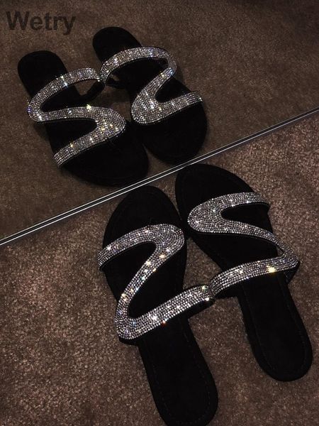 slippers women flip flops summer crystal diamond bling beach slides sandals casual shoes slip on slipper 7v2a, Black
slippers women flip flops summer crystal diamond bling beach slides sandals casual shoes slip on slipper 7v2a, Black