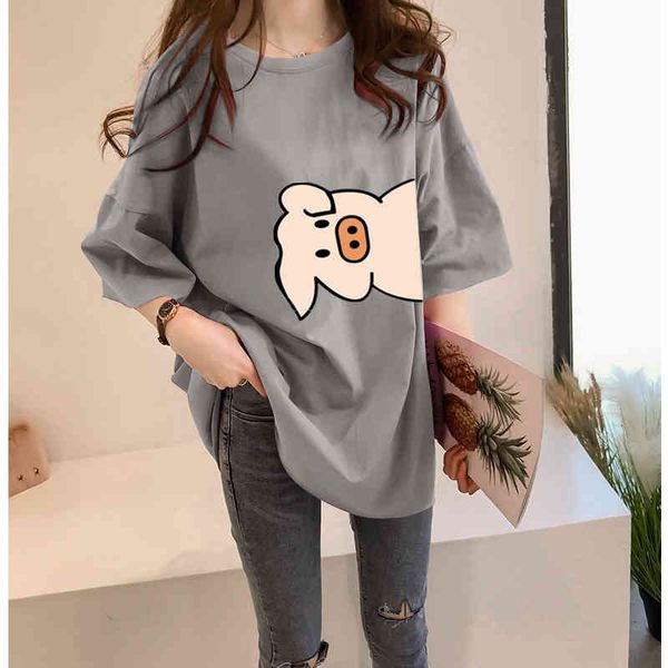 polo you'll see women long t-shirt the-neck kawaii piggy print casual girls 90s harajuku beautiful tshirt style korean superior t femal, White
polo you'll see women long t-shirt the-neck kawaii piggy print casual girls 90s harajuku beautiful tshirt style korean superior t femal, White