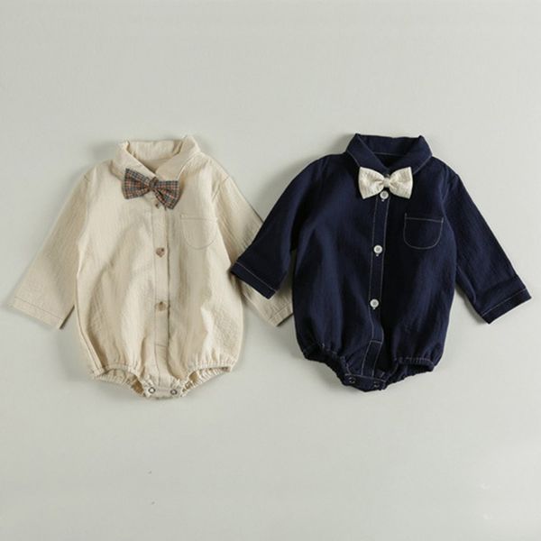 autumn long sleeve bodysuit infant boy clothes necktie girl jumpsuits kids baby costume 210413, White
autumn long sleeve bodysuit infant boy clothes necktie girl jumpsuits kids baby costume 210413, White