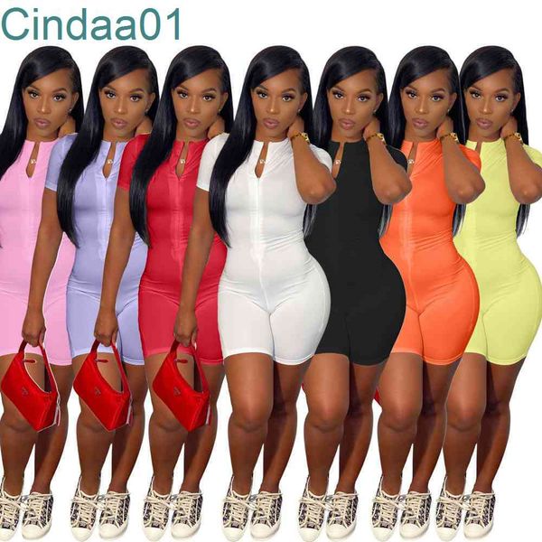 summer women jumpsuit onesies designer overalls clothing solid colour v-neck zipper rompers bodycon shorts short sleeve capris dhl, Black;white
summer women jumpsuit onesies designer overalls clothing solid colour v-neck zipper rompers bodycon shorts short sleeve capris dhl, Black;white