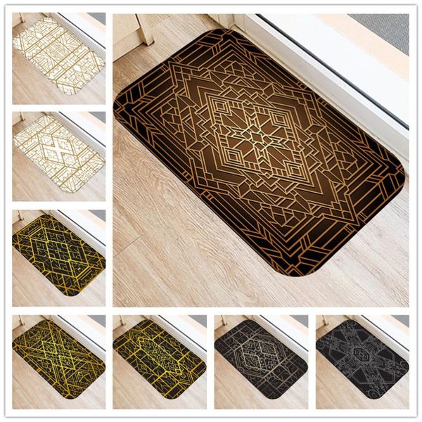 geometric printed indoor doormat nordic modern black white golden floor mat kitchen bathroom door table anti-slip rugs carpets
geometric printed indoor doormat nordic modern black white golden floor mat kitchen bathroom door table anti-slip rugs carpets