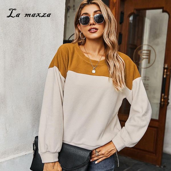 women's t-shirt winter 2021 patchwork women t-shirts fashion casual o-neck lantern sleeves loosr pullovers, White
women's t-shirt winter 2021 patchwork women t-shirts fashion casual o-neck lantern sleeves loosr pullovers, White