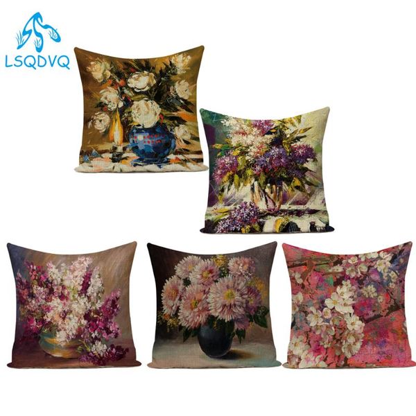 cushion/decorative pillow cotton linen oil painting flower vase decorative pillows sofa home decor cushion cover for living room capa de alm
cushion/decorative pillow cotton linen oil painting flower vase decorative pillows sofa home decor cushion cover for living room capa de alm
